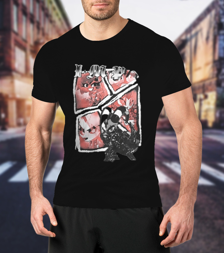 I M P Helluva Boss Chibi Characters Comic Panel T-Shirt