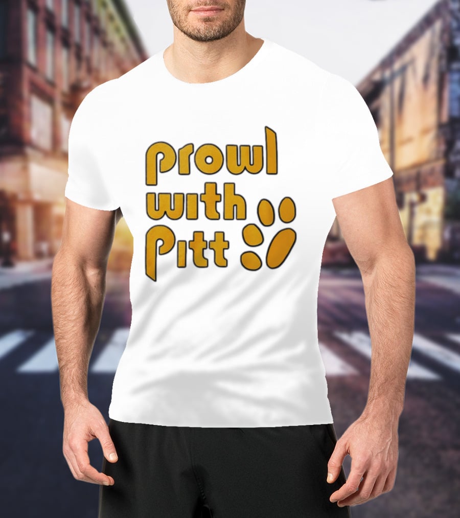 Prowl With Pitt Paw Print Pittsburgh Spirit T-Shirt