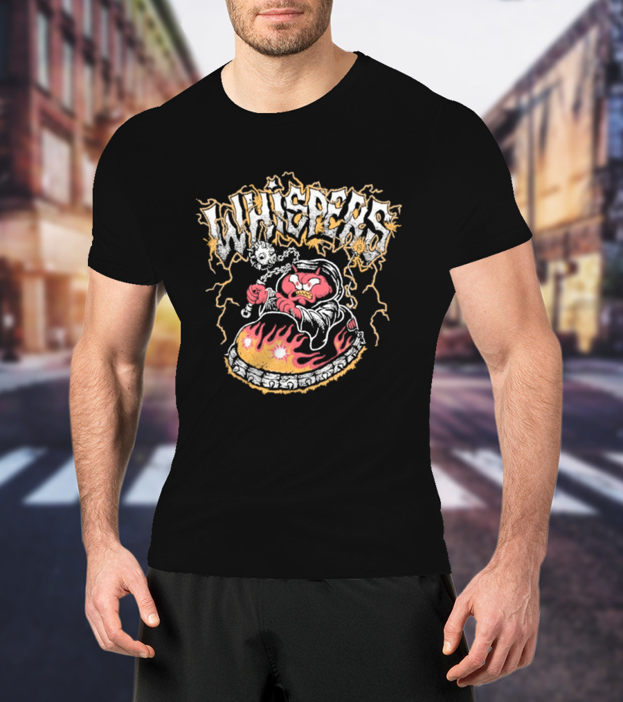 Whispers Armada Bumper Car Devil Flames Lightning T-Shirt