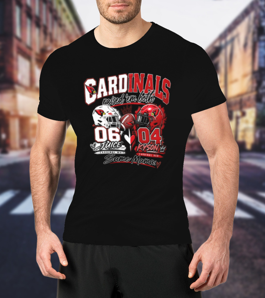 Cardinals Raised 'em Both 06 White Juice Vs 04 Red Kyson Bax Memx T-Shirt