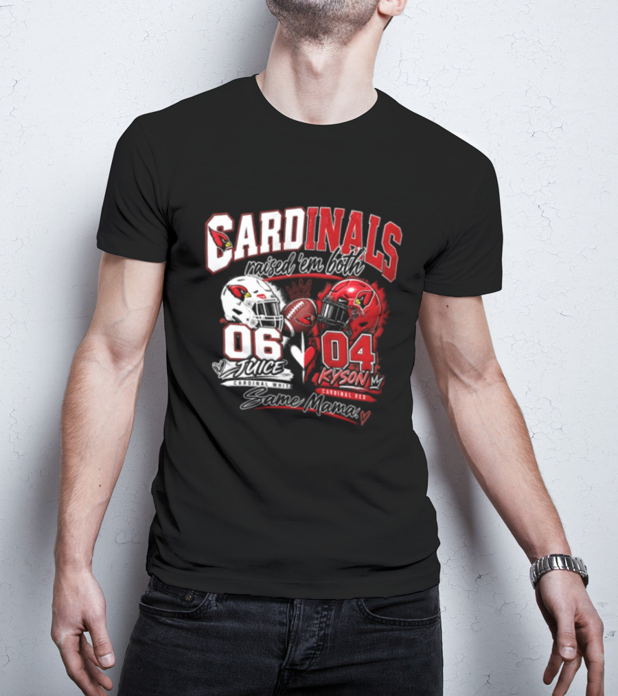 Cardinals Raised 'em Both 06 White Juice Vs 04 Red Kyson Bax Memx T-Shirt