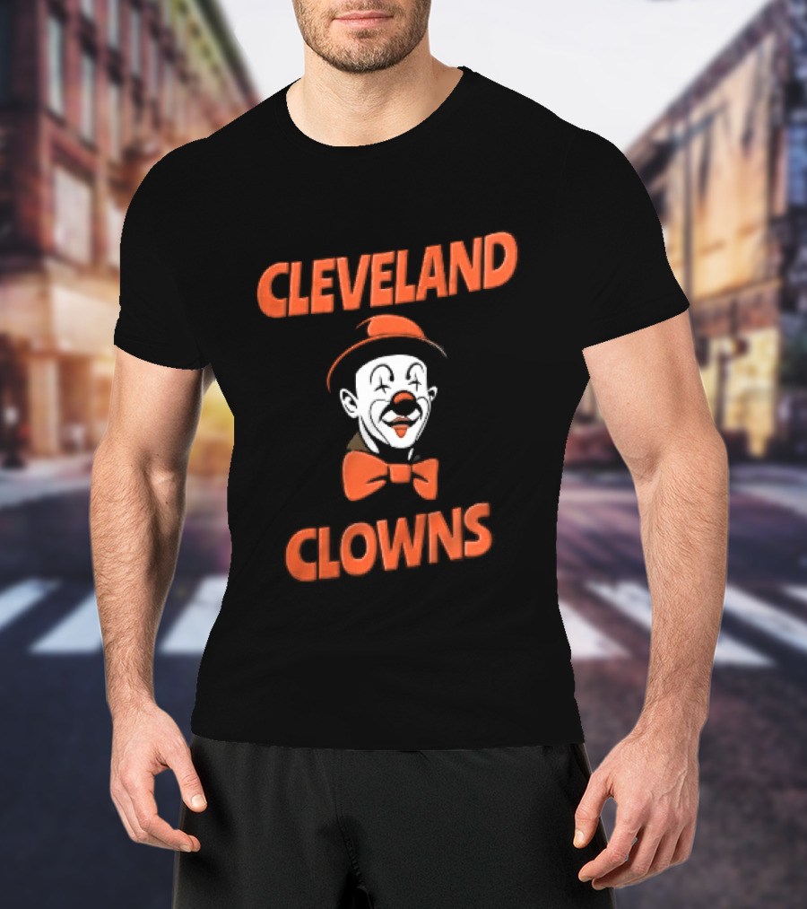 Cleveland Clowns Red Hat Bowtie T-Shirt