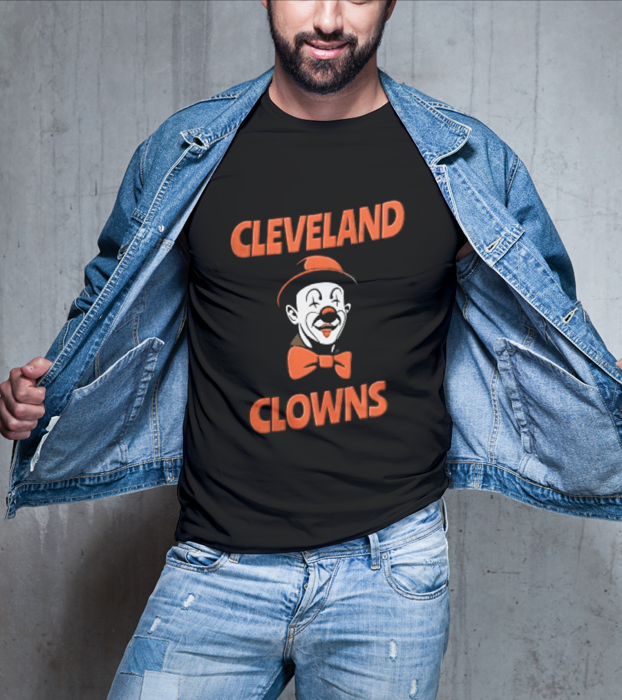 Cleveland Clowns Red Hat Bowtie T-Shirt