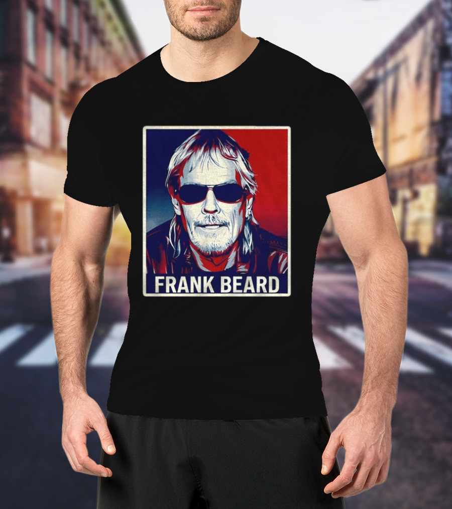 Frank Beard Vintage Rocker Sunglasses T-Shirt
