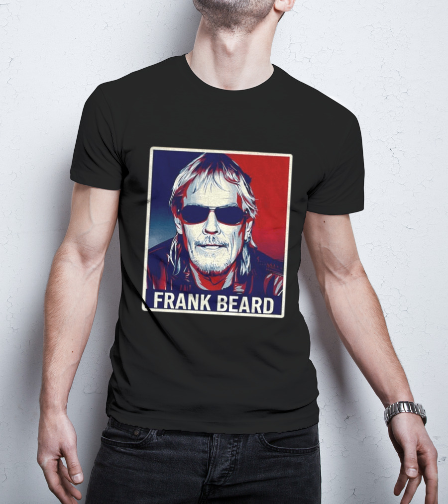 Frank Beard Vintage Rocker Sunglasses T-Shirt