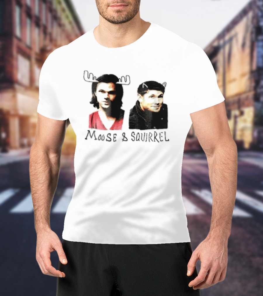 Moose And Squirrel Sam And Dean Winchester Supernatural T-Shirt