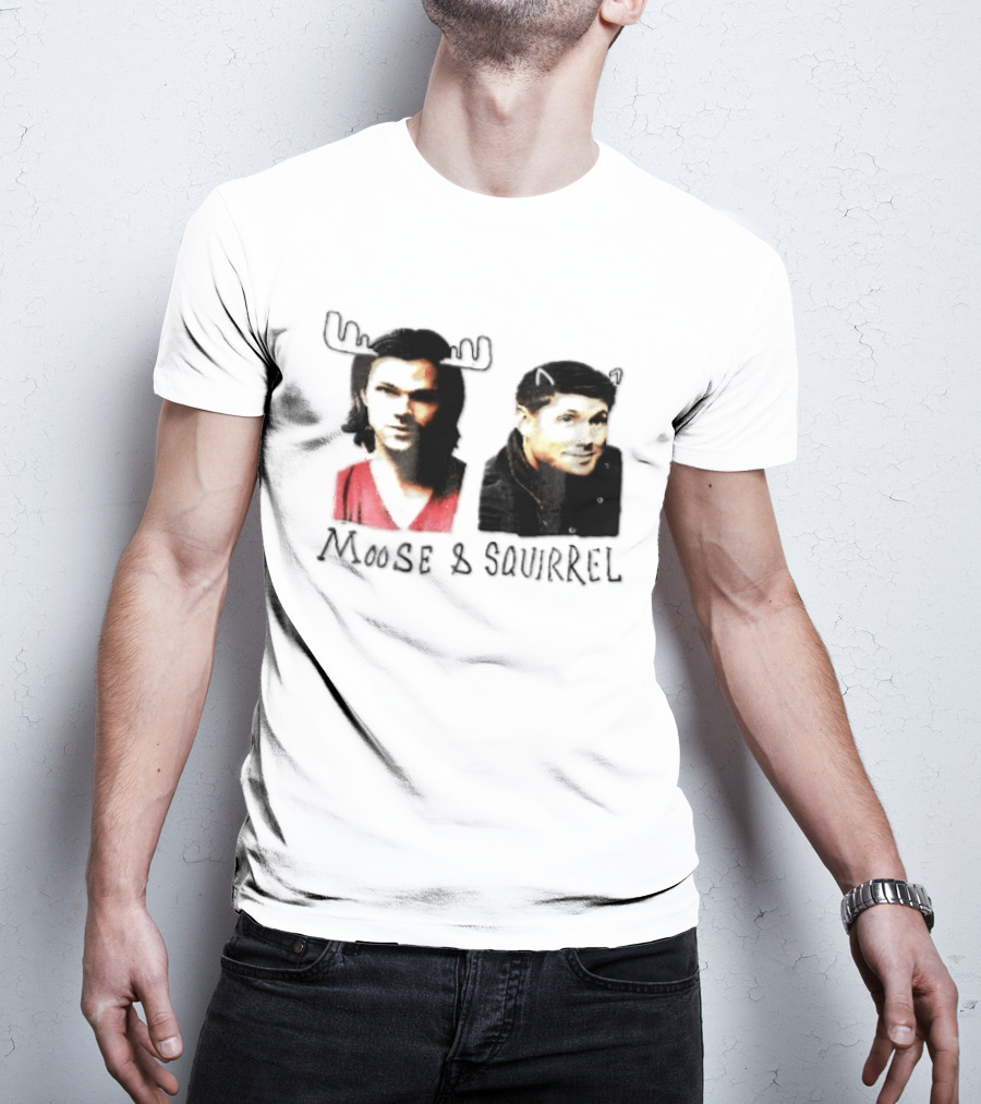 Moose And Squirrel Sam And Dean Winchester Supernatural T-Shirt