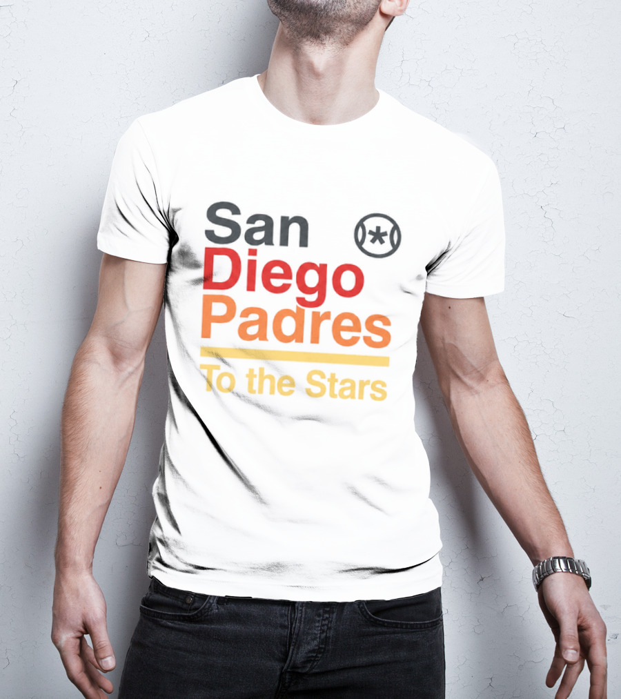 San Diego Padres To The Stars Retro Baseball T-Shirt