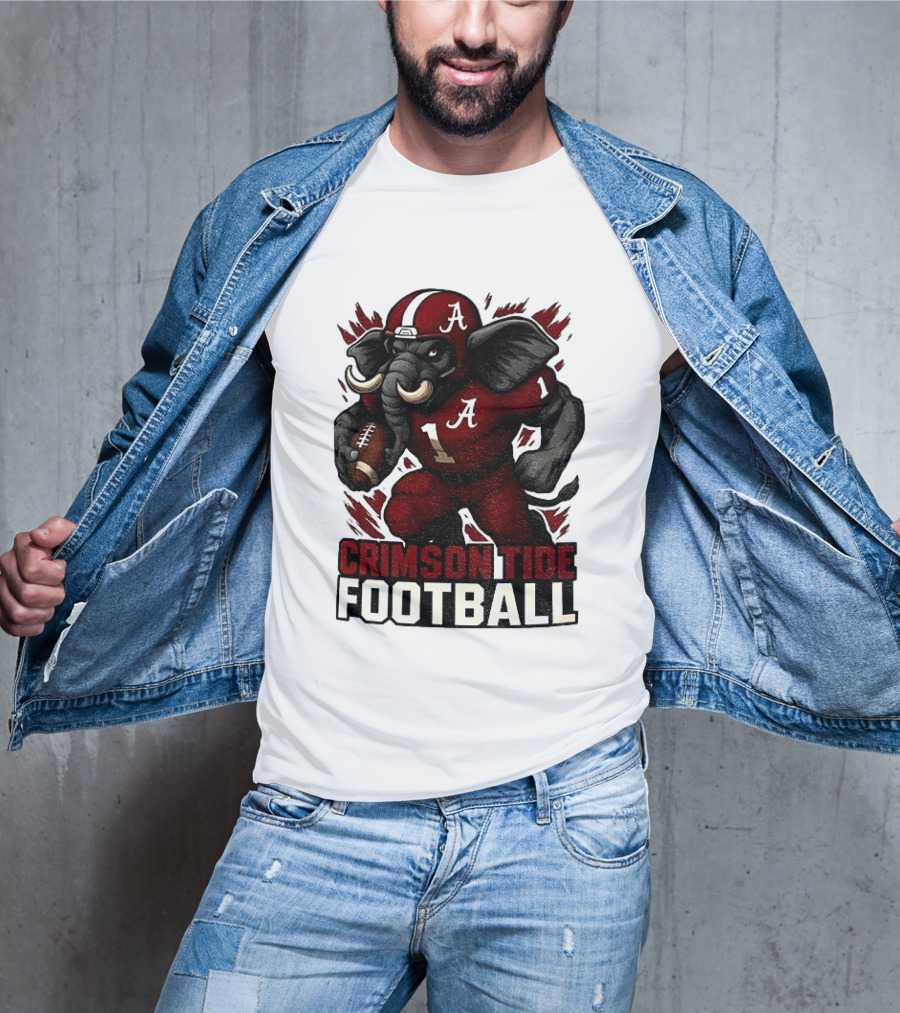 Crimson Tide Football Elephant Alabama A 1 T-Shirt