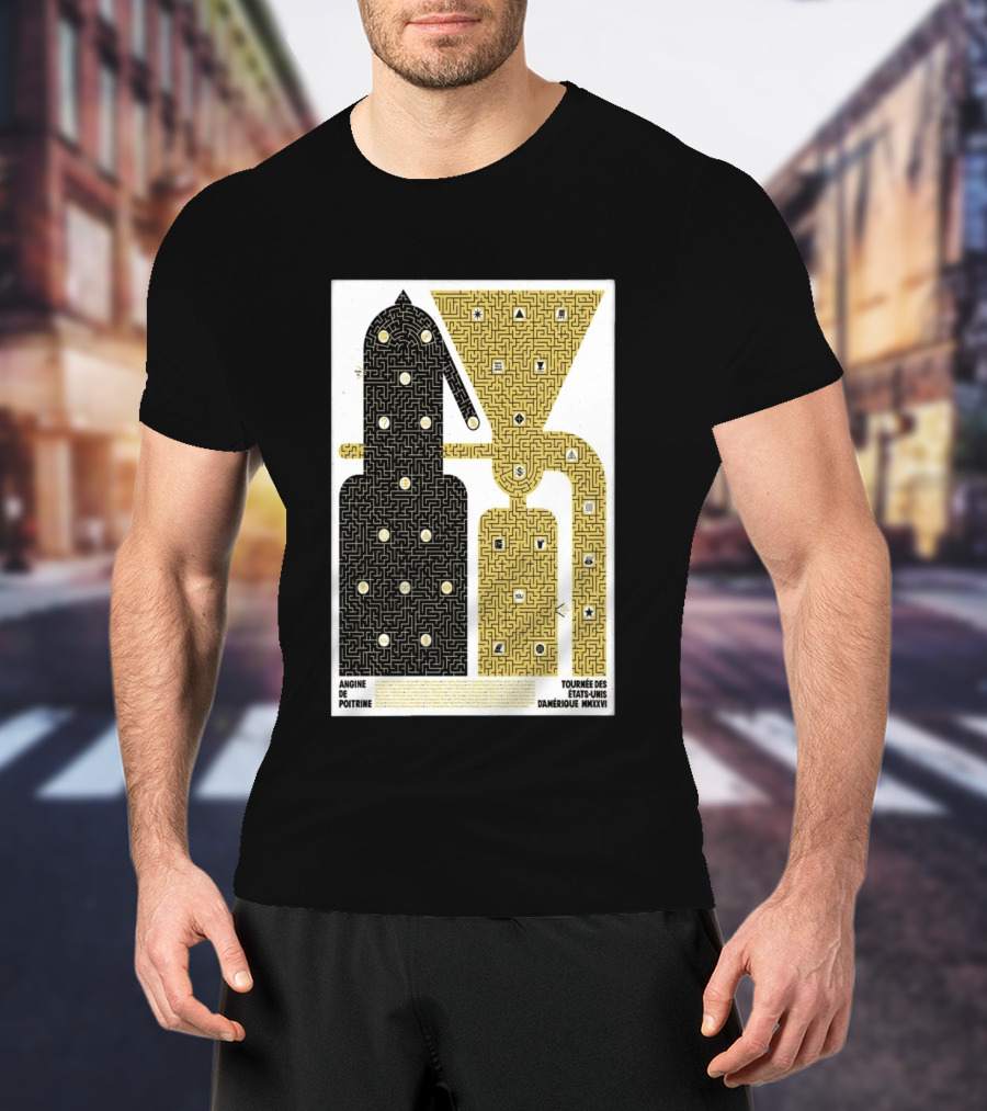 Angine De Poitrine Tournée Des États Unis D'Amérique MMXXVI Tour Music Limited T-Shirt