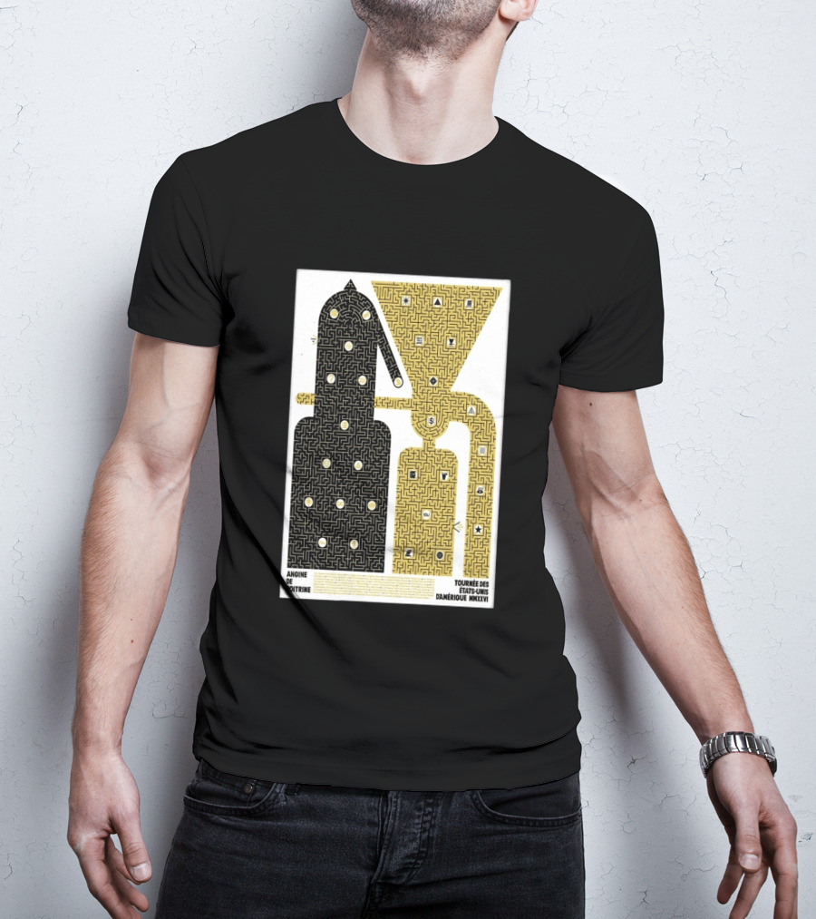 Angine De Poitrine Tournée Des États Unis D'Amérique MMXXVI Tour Music Limited T-Shirt