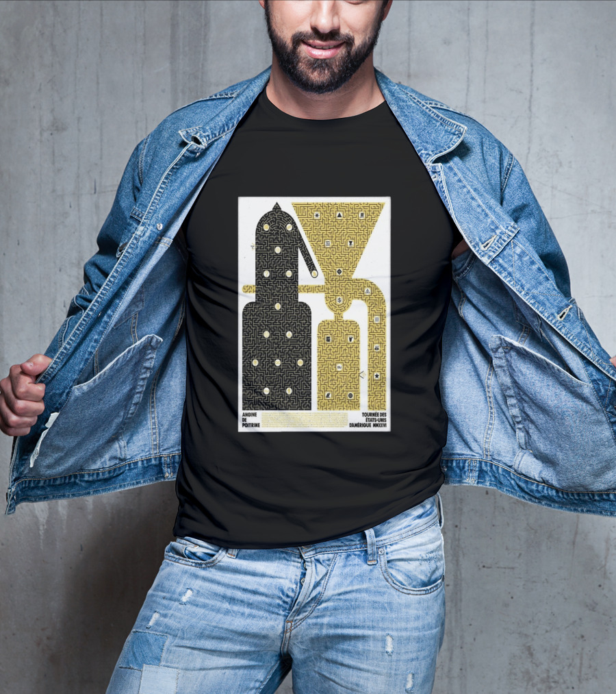 Angine De Poitrine Tournée Des États Unis D'Amérique MMXXVI Tour Music Limited T-Shirt