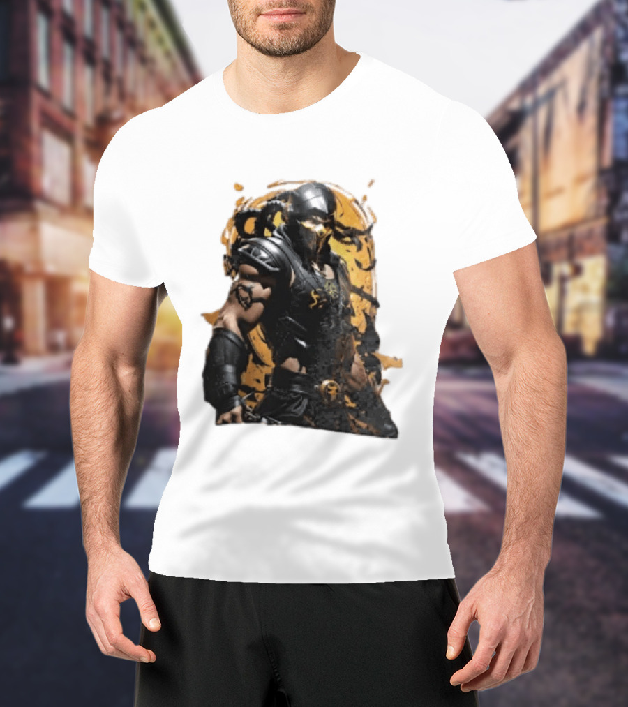 Mortal Kombat Scorpion Warrior Fighter T-Shirt