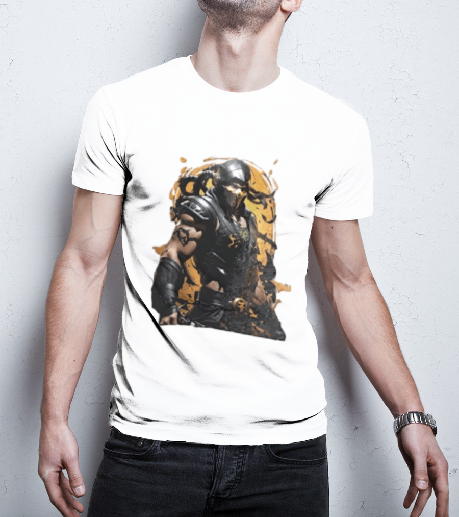 Mortal Kombat Scorpion Warrior Fighter T-Shirt