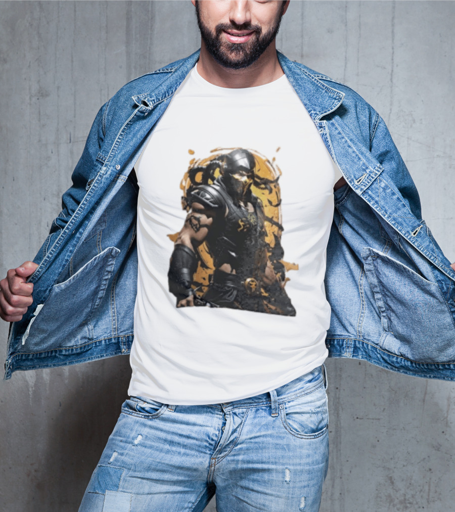 Mortal Kombat Scorpion Warrior Fighter T-Shirt