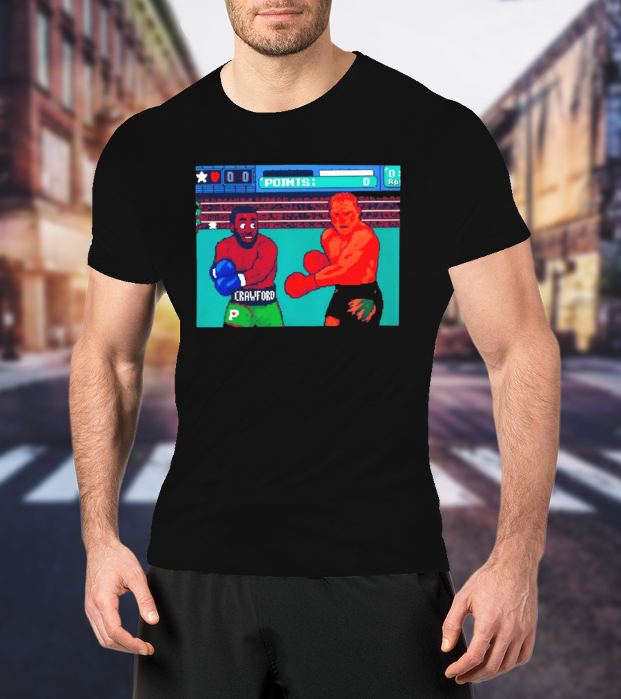 Crawford Vs Canelo Retro Boxing Arcade Game Showdown T-Shirt