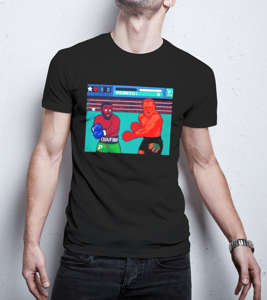 Crawford Vs Canelo Retro Boxing Arcade Game Showdown T-Shirt