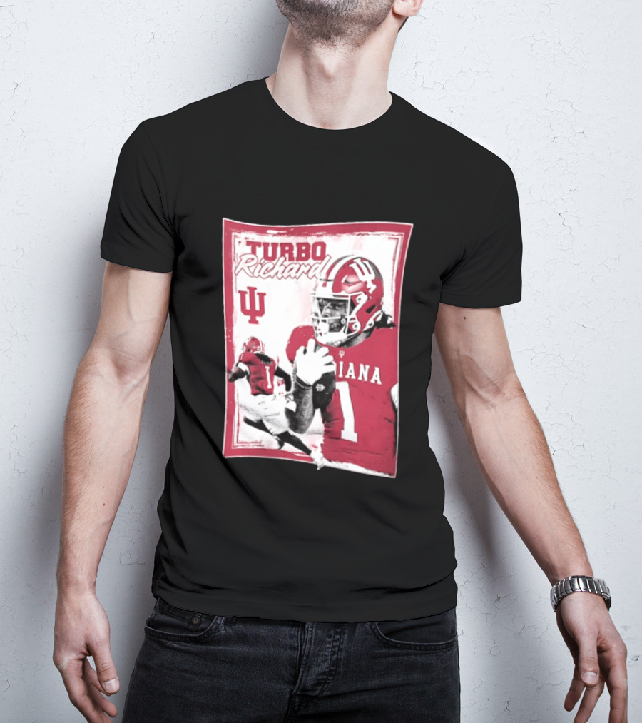 Indiana Hoosiers Turbo Richard #1 Football Powerhouse T-Shirt