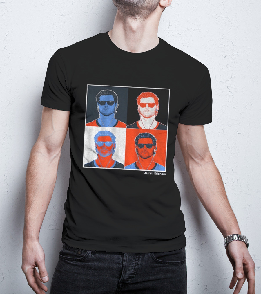 Jarrett Stidham Pop Art Denver Broncos Football Player T-Shirt