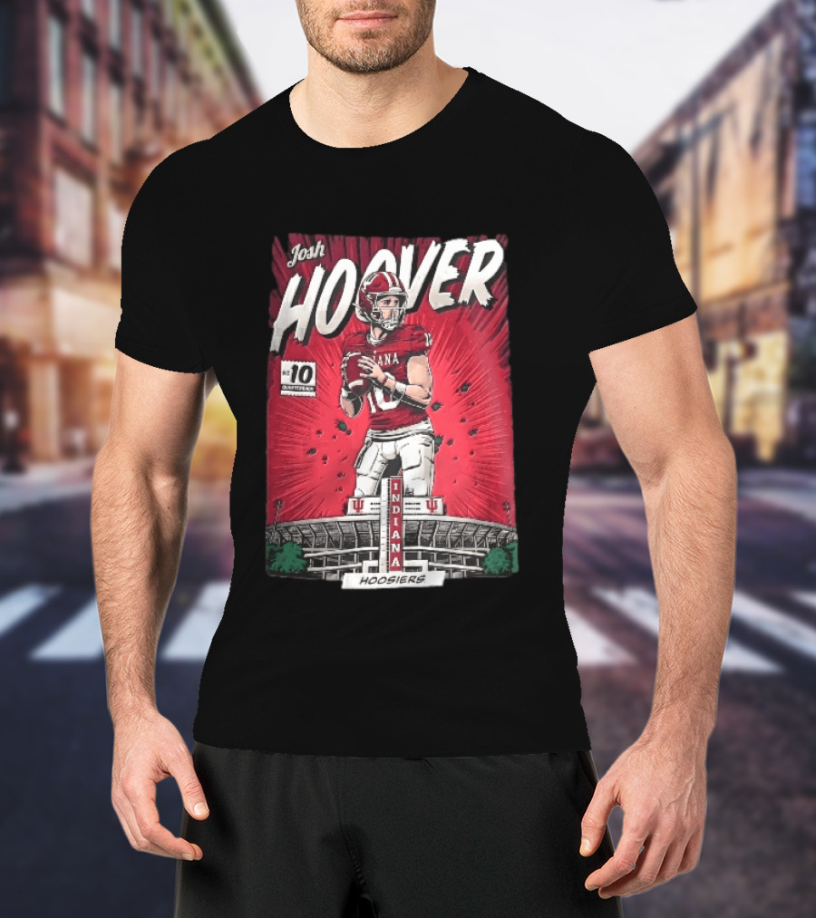 Josh Hoover Indiana Hoosiers Football Quarterback No 10 T-Shirt