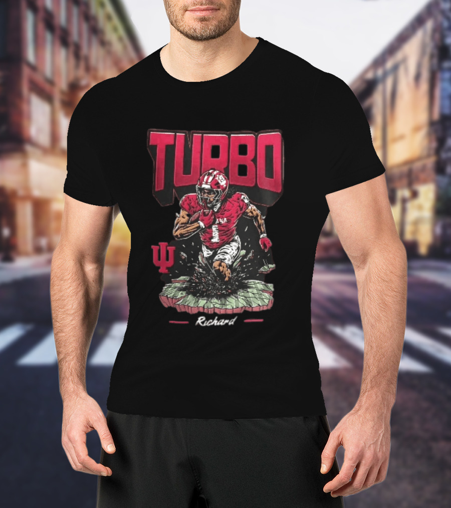 Turbo Richard Indiana Football Running Back Explosion T-Shirt