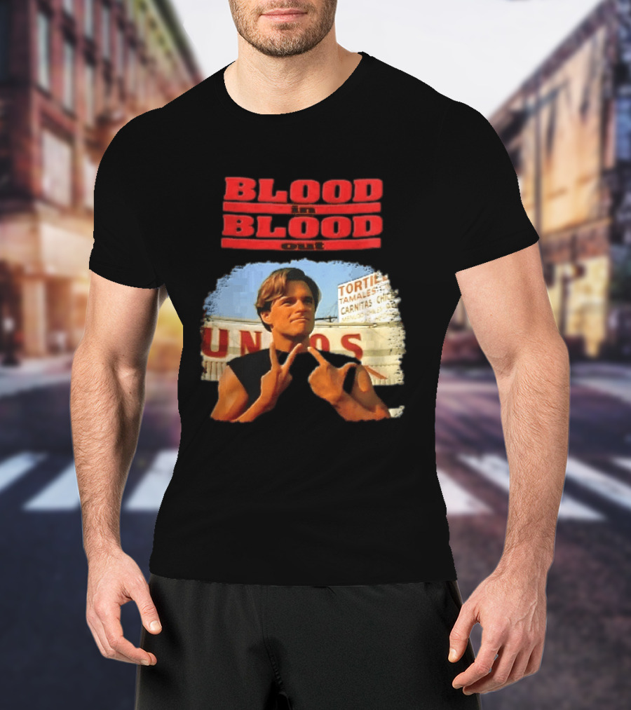 Blood In Blood Out Hand Gesture Tortillas Tamales Carnitas Image T-Shirt