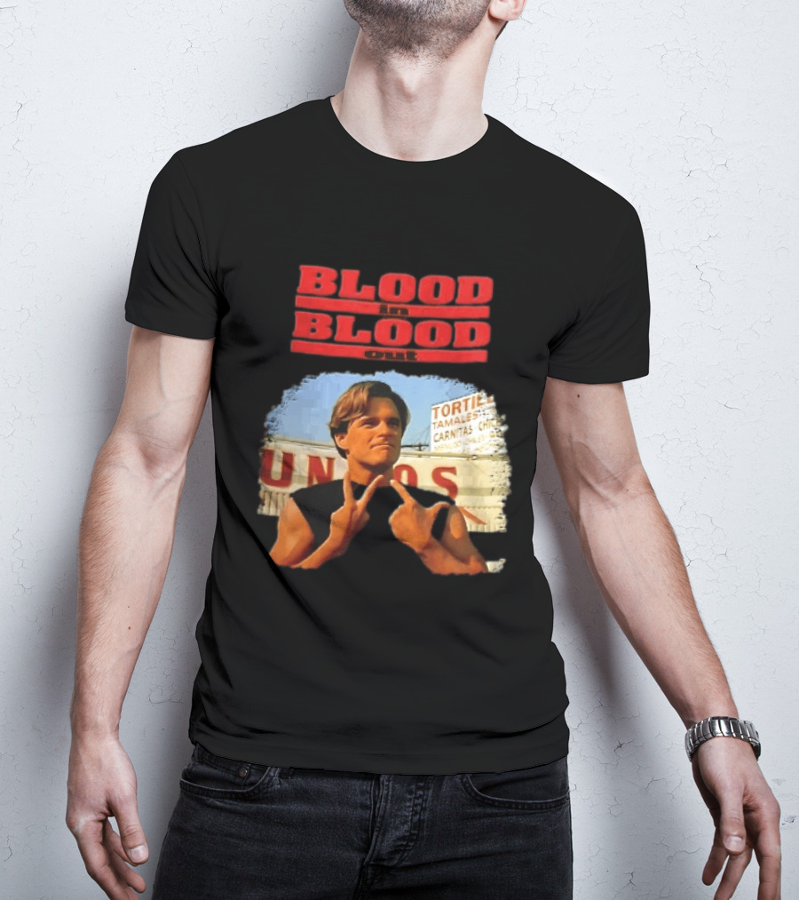 Blood In Blood Out Hand Gesture Tortillas Tamales Carnitas Image T-Shirt