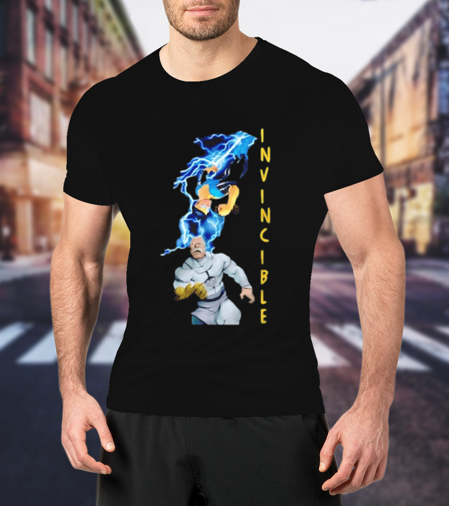 Invincible Vs Conquest Lightning Battle T-Shirt