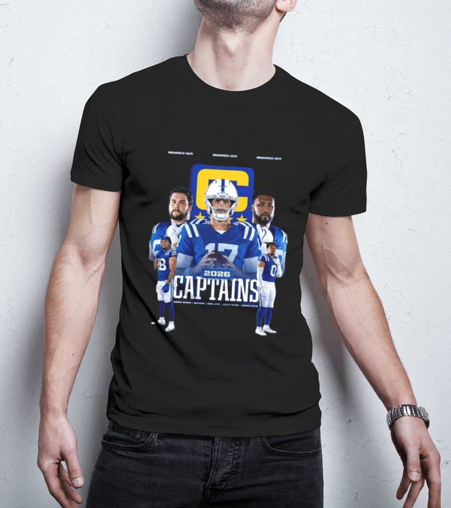 Colts Football 2026 Captains Sports Team T-Shirt