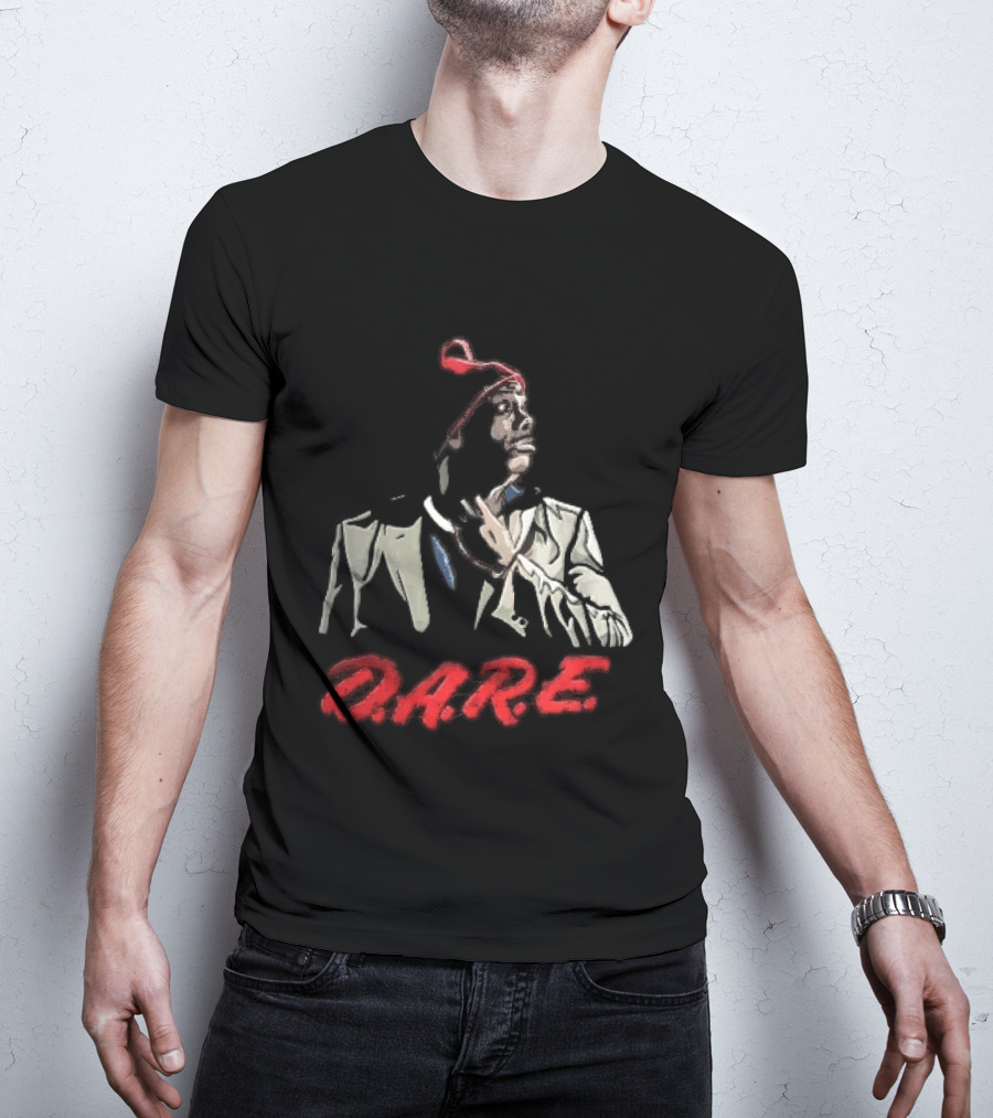 Tyrone Biggums D.A.R.E. Red Beanie Caricature T-Shirt