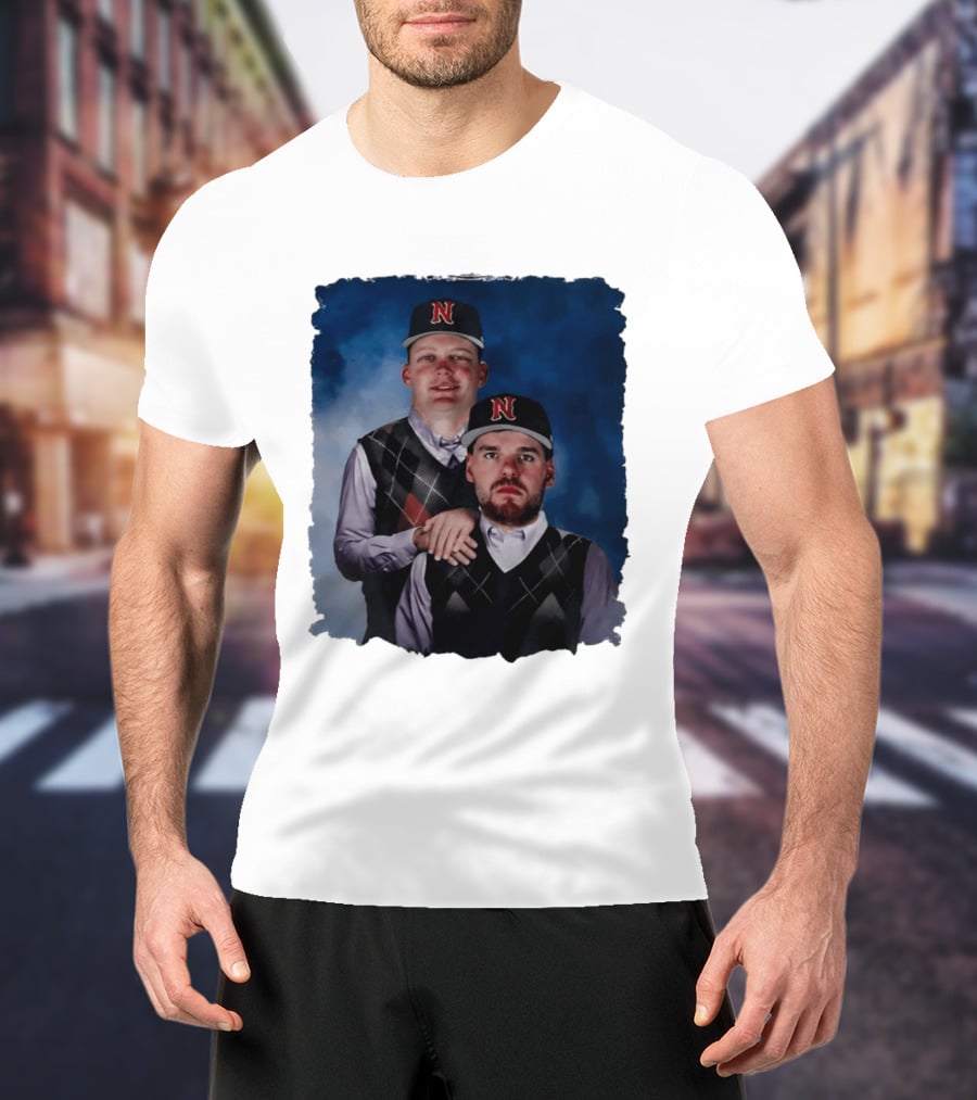 Brock Wilken And Luke Step Brothers N Cap Baseball T-Shirt