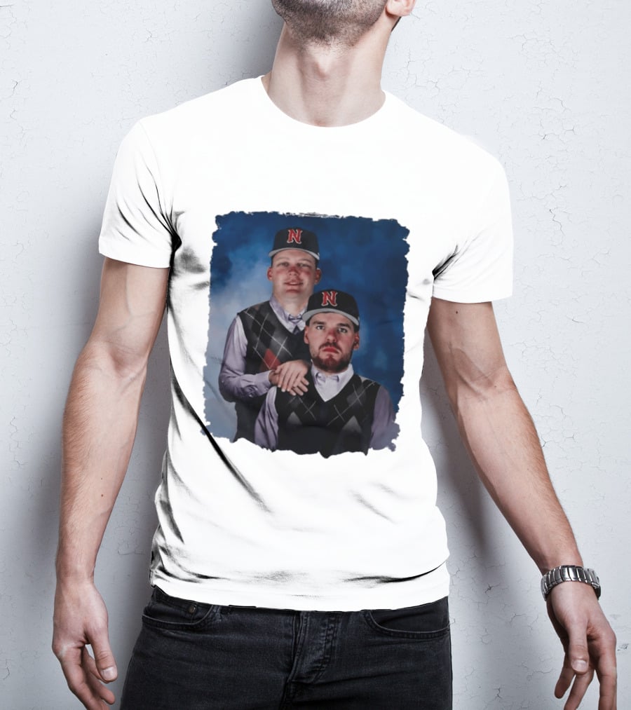 Brock Wilken And Luke Step Brothers N Cap Baseball T-Shirt