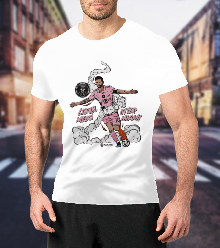 Lionel Messi Inter Miami CF 10 Soccer Player Pose MLS T-Shirt