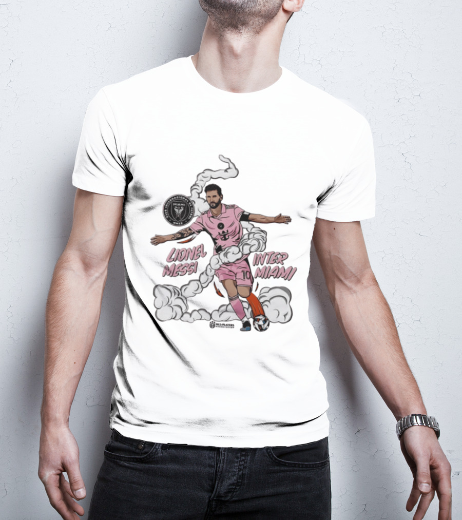 Lionel Messi Inter Miami CF 10 Soccer Player Pose MLS T-Shirt