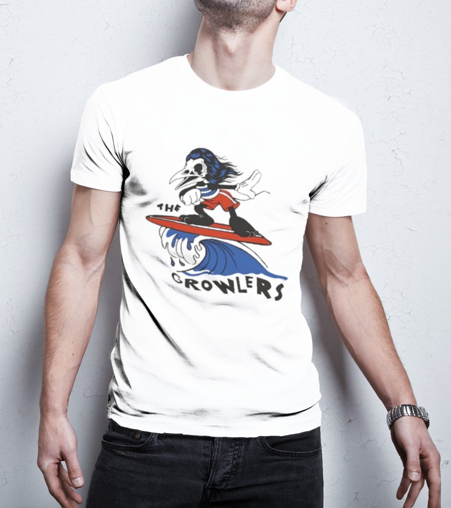 The Growlers Surfing Cartoon Character Wave Adventure T-Shirt