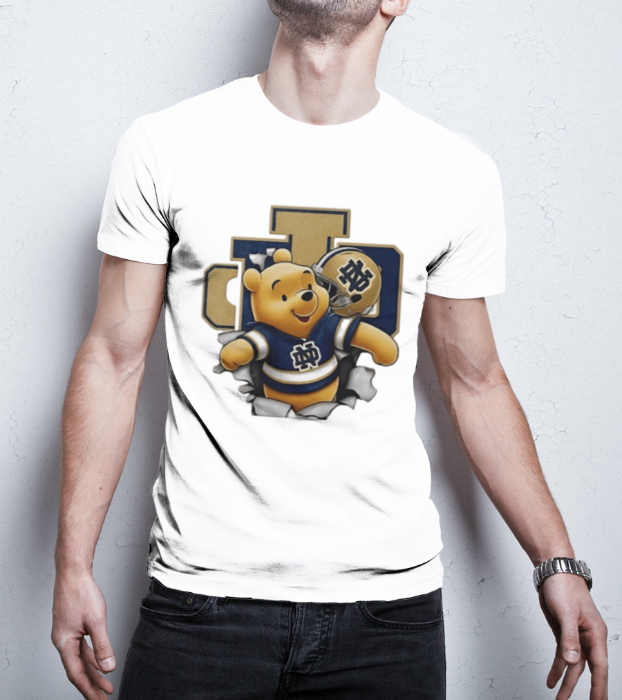 Notre Dame Fighting Irish Winnie The Pooh Football Fan Gear T-Shirt