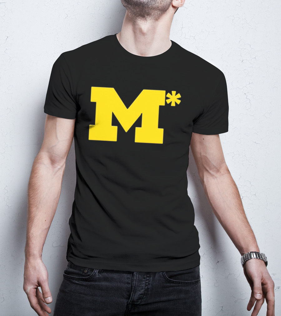 Michigan Wolverines M Asterisk 0.01 Seconds T-Shirt