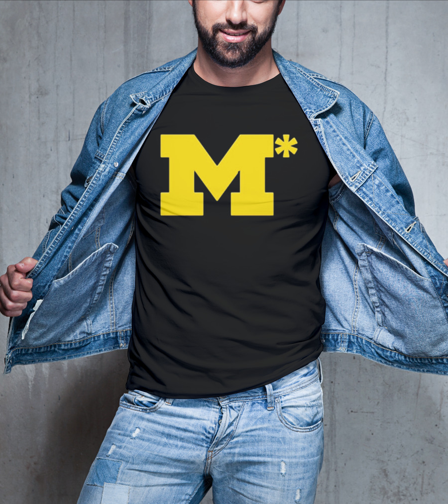 Michigan Wolverines M Asterisk 0.01 Seconds T-Shirt