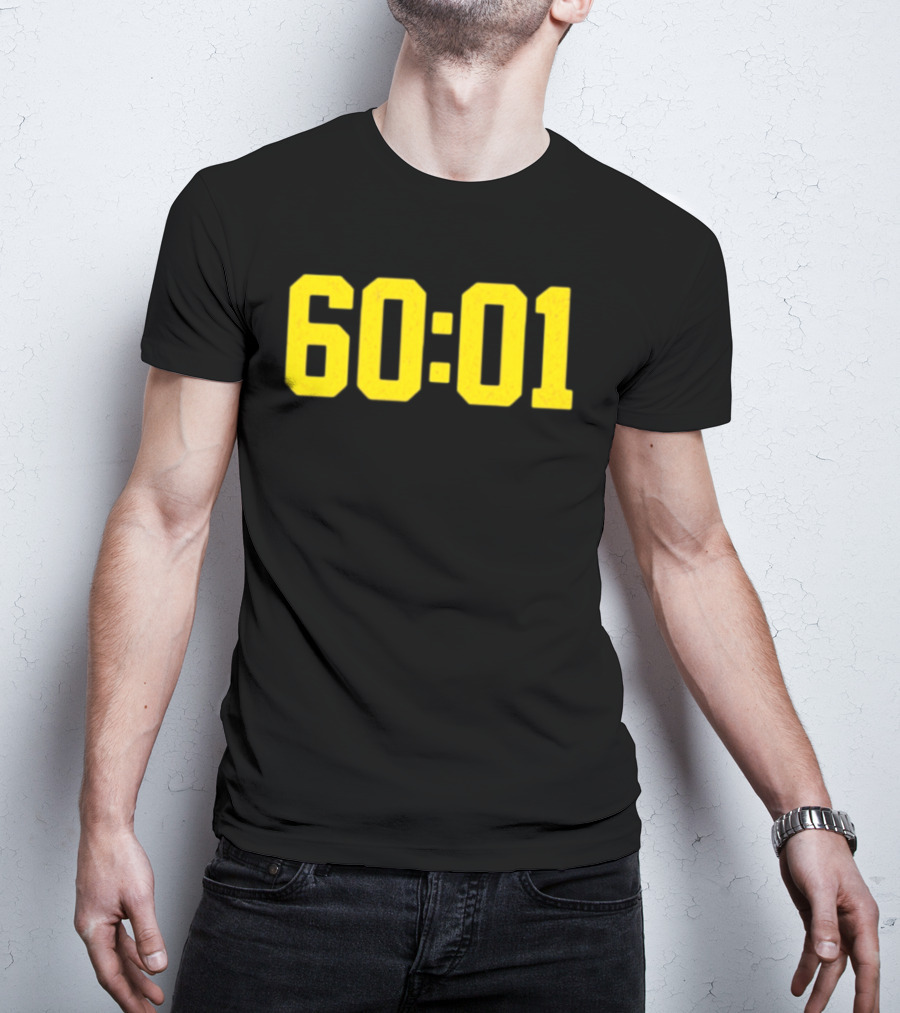 Michigan Wolverines 60 01 Sports Team Victory Time Code T-Shirt