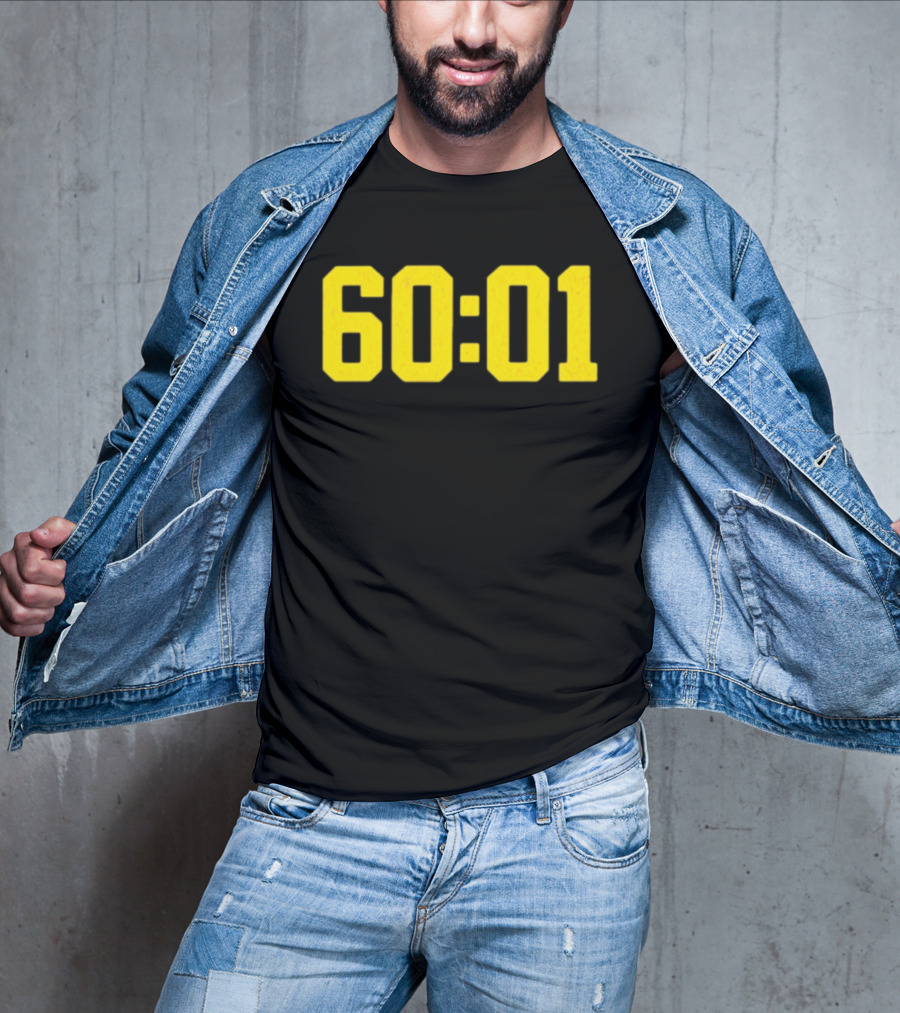 Michigan Wolverines 60 01 Sports Team Victory Time Code T-Shirt