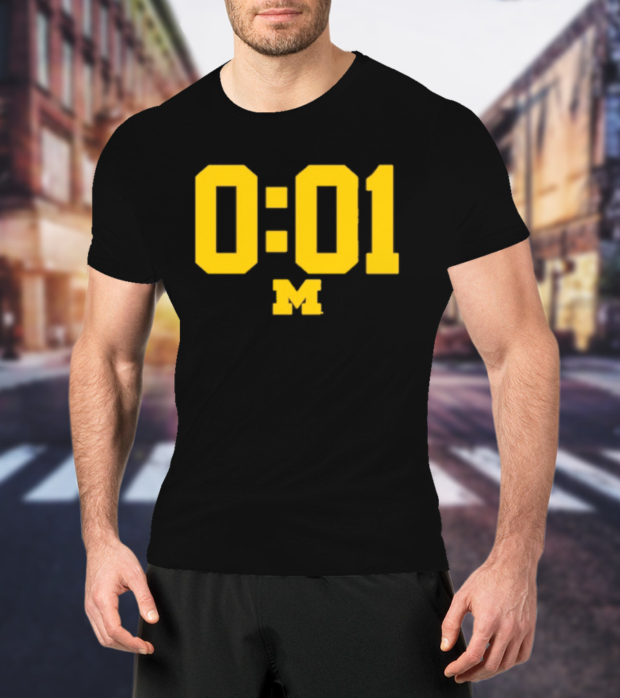 Michigan Wolverines 0.01 Seconds M T-Shirt