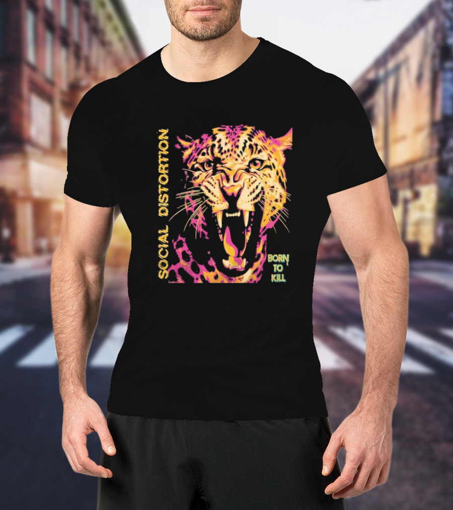 Social Distortion Born To Kill Roaring Leopard 2026 North American Tour T-Shirt