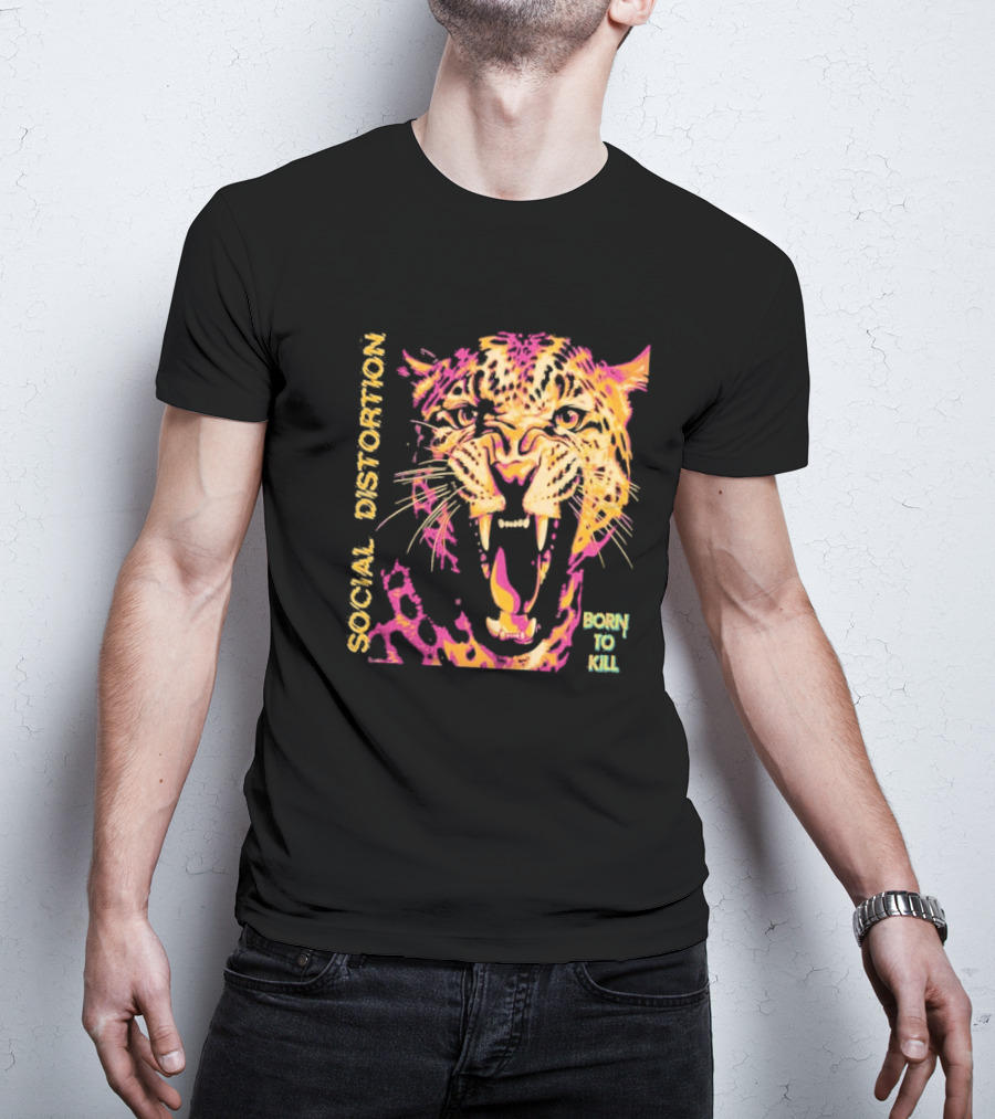 Social Distortion Born To Kill Roaring Leopard 2026 North American Tour T-Shirt