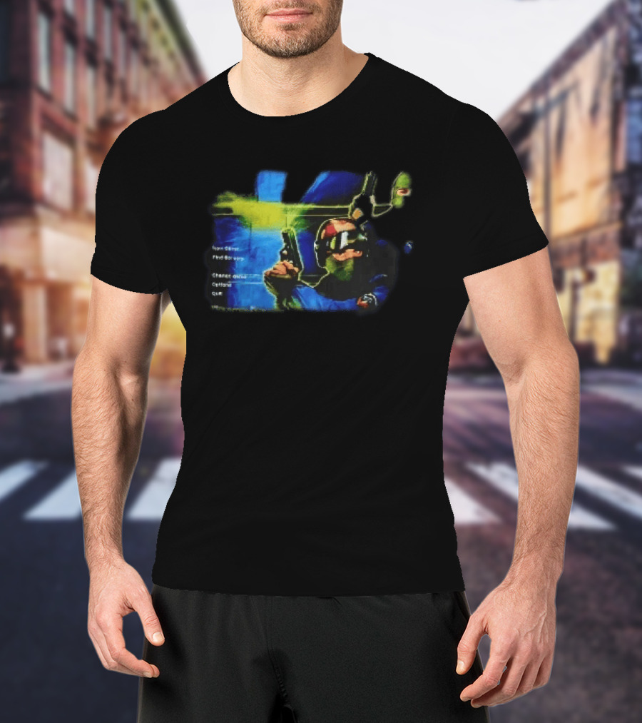Counter Strike New Game Find Servers Change Options Quit Tactical Soldiers Guns Main Menu Screen T-Shirt