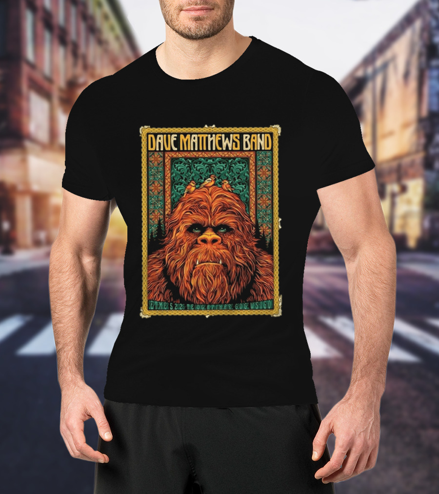 Dave Matthews Band The Gorge Amphitheatre George WA September 5 2026 Event With Orange Creature And Birds T-Shirt