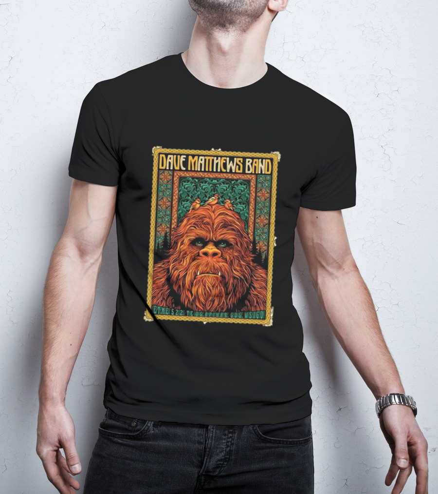 Dave Matthews Band The Gorge Amphitheatre George WA September 5 2026 Event With Orange Creature And Birds T-Shirt