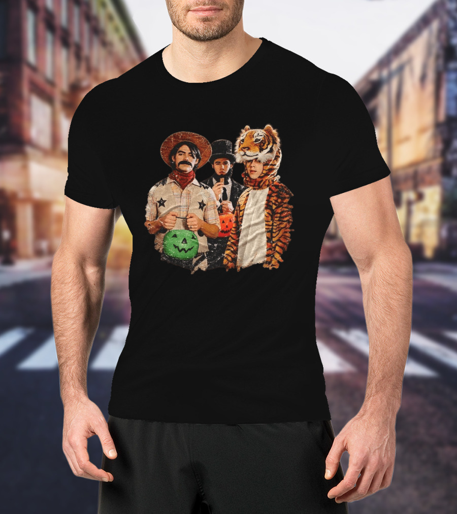 Jonas Brothers Cowboy Tiger Top Hat Halloween Costume Fun T-Shirt