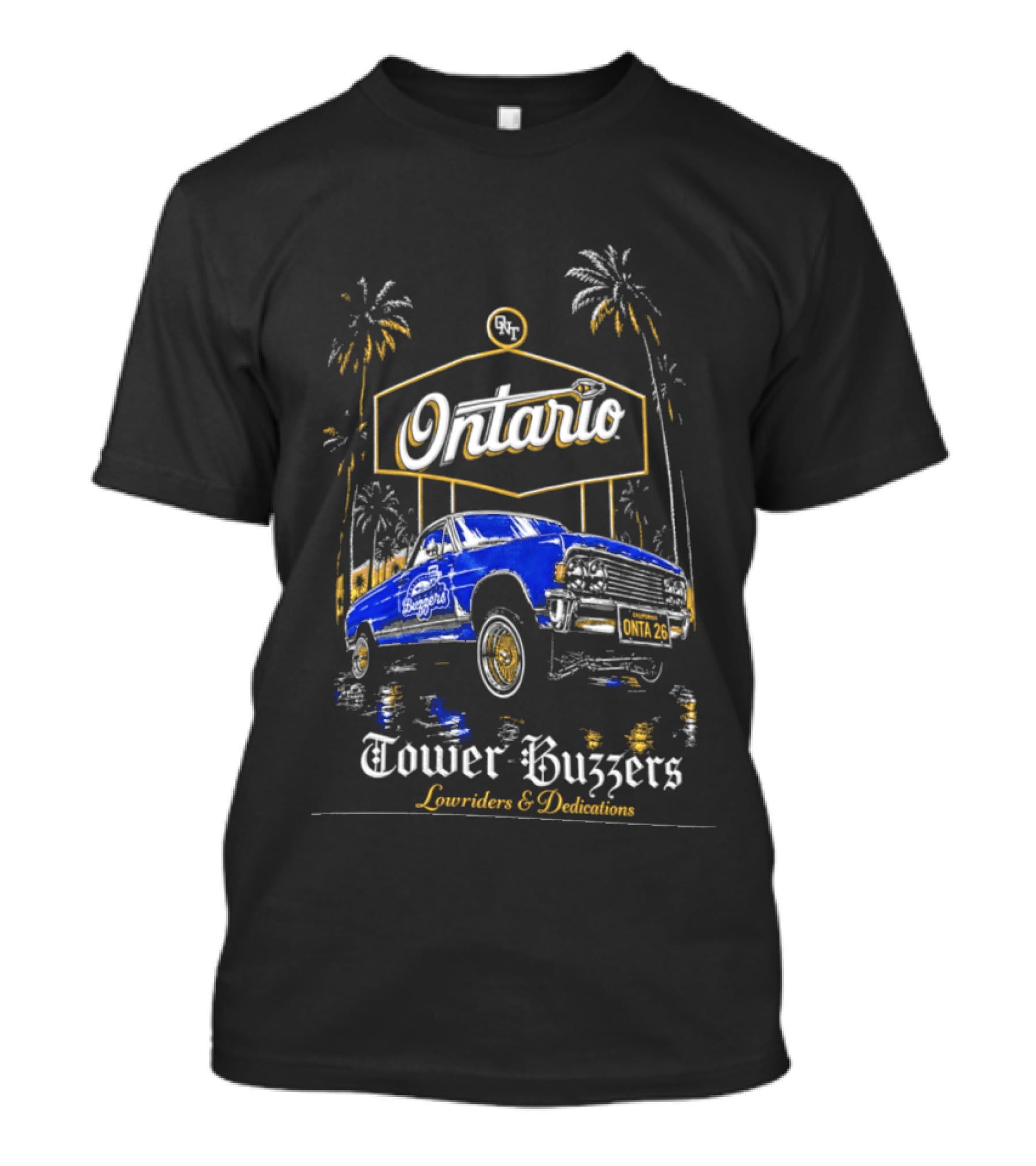 Ontario Tower Buzzers Lowriders And Dedications 2026 T-Shirt