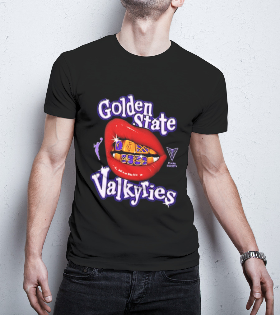 Golden State Valkyries The Bay Playa Society Lip T-Shirt