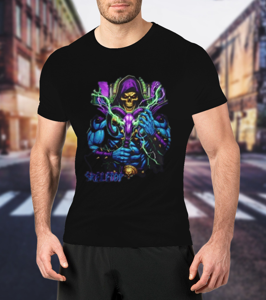 Skeletor Masters Of The Universe Electric Staff Power T-Shirt